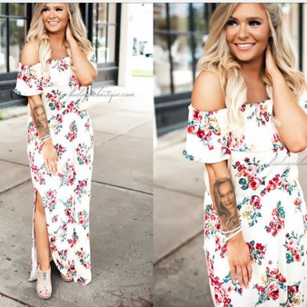 Island Girl Floral Maxi Dress